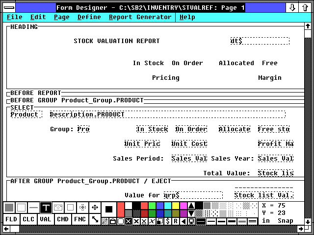 Superbase 4 Windows 1.20 - Report